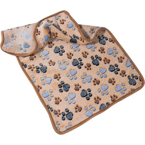 Couverture pour animaux de compagnie, douce, chaude, lavable, Portable, pour chat et chien, pour la maison, voyage, Camping, empreinte de café XL. (1/5)