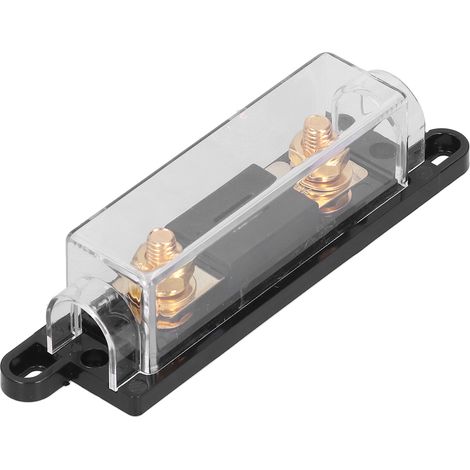 Bloc porte-fusible AGU 100 A pour protection électrique d'amplificateur audio de voiture, câble de calibre 0/4 (1/5)
