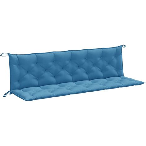 Maison Exclusive - Gartenbank-Auflagen 2 Stk. Melange Blau 200x50