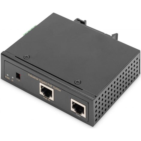 Digitus DN-651111 séparateur voix-données Black Connexion Ethernet, Black, Metal