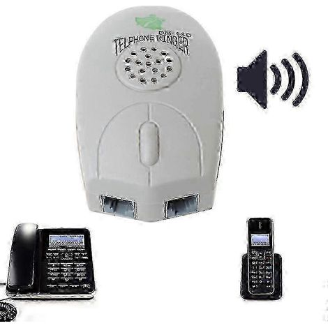 Amplificateur de Sonnerie Téléphone Fixe, 40 dB, pour Personnes Malentendantes et Seniors (1/5)