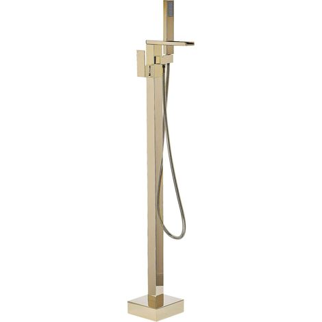 Miscelatore per Vasca Freestanding Oro Lucido Moderno 118 cm Boyoma