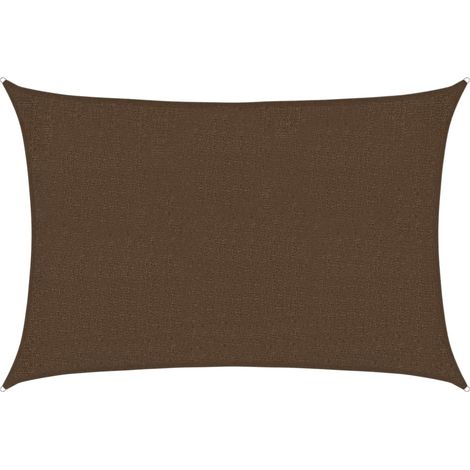 vidaXL Vela Parasole 160 g/m² Marrone 2x2,5 m in HDPE