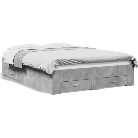 Maison Exclusive - Giroletto Cassetti Grigio Cemento 120x190 cm Legno Multistrato