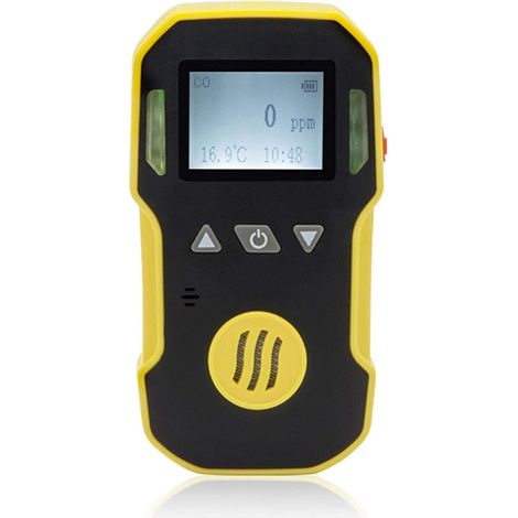 Monitor de prueba de calidad del aire. Detector de gas portátil único, alarma para concentraciones de gases tóxicos y combustibles nocivos en la industria. (1/3)