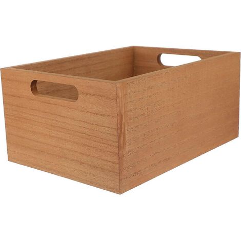 Boîte de rangement pour maquillage compatible avec une utilisation prolongée, boîte de rangement de bureau en bois, organisateur (1/5)