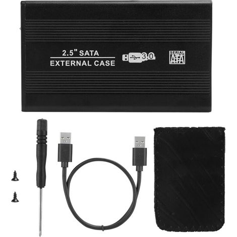 Boîtier Externe USB 3.0 pour Disque Dur SATA 2.5 Pouces en Aluminium