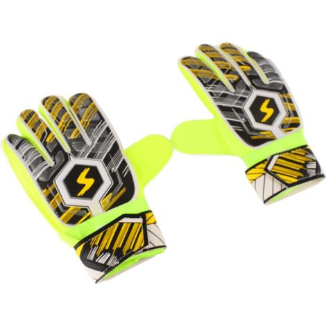 Gants de gardien de but en latex PU antidérapants pour match et entraînement - Jaune, professionnels adultes