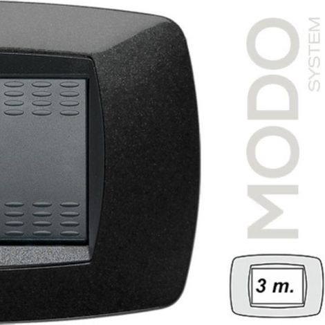Placca 3 Posti Nero Modo ( Master Cod. 39Tc203 ) (1/2)