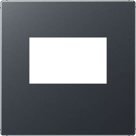 Jung 1fach, Thermoplast lackiert, Serie A, anthrazit matt, senkrechte und waagerechte Montage A 1569 USB ANM