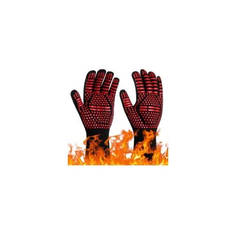 1 paio di guanti da barbecue, guanti da forno resistenti al calore fino a 800°C, guanti da cucina resistenti al calore e antiscivolo, guanti da cucina resistenti al calore per barbecue/forno/griglia/c