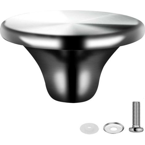 Deckelknopf für Schmortöpfe, Ersatzdeckelknopf aus Edelstahl für Le Creuset, Aldi, Lodge und andere emaillierte Gusseisen-Schmortöpfe (mattiert) (1/5)
