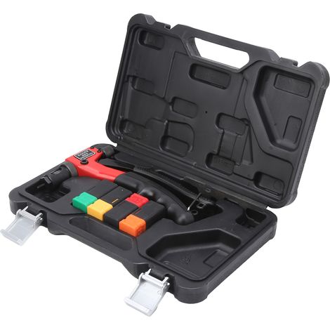 Pince à Riveter Écrous Manuelle, Kit de Pose d'Écrous M3/M4/M5/M6, Outil de Rivetage de Réparation, Poignée Rouge et Noire (1/5)