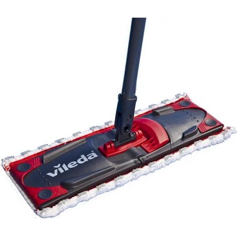 Vileda – Balai-serpillère plat 2 en 1 Ultramax – Essorage sans contact – Housse renforcée – Pour sols en bois et surfaces délicates