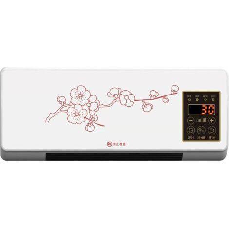 Machine de Chauffage Murale, Petit Climatiseur Froid, Refroidisseur d'air étanche 220 V avec Réglage de L'heure, Mini Climatisation pour Dortoir, Bureau, Chambre (1/4)