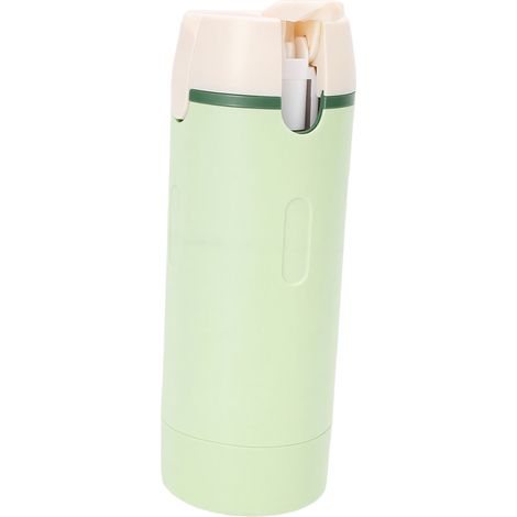 Flacon distributeur de voyage 4 en 1 de 30 ml avec graduation transparente, étanche et portable, pour shampoing, après-shampoing et lotion (vert). (1/5)