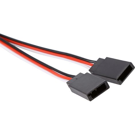 Câble répartiteur en Y de 300 mm pour servo, compatible avec les hélicoptères et voitures radiocommandées JR Futab. (1/5)