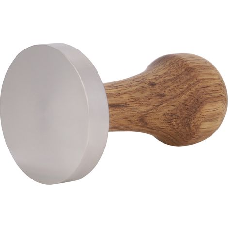 Tasseur à café en inox 53mm, presse à espresso plate, compacteur de poudre manuel, outil de tassage robuste pour barista. (1/3)