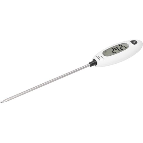 Thermomètre électronique portable à sonde en acier inoxydable pour cuisson, lait et eau - Haute précision (1/5)