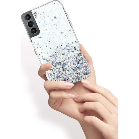 Funda con purpurina transparente para Samsung Galaxy S21+ Plus (1/3)
