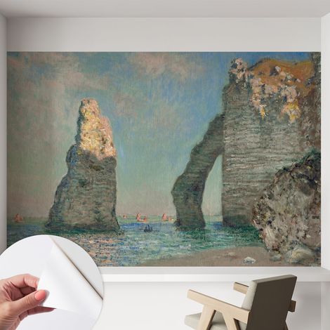 Papier peint adhésif décoratif avec colle pour salon chambre à coucher et bureau Design moderne et facile à poser Paysage rocheux 152x104 cm (1/5)