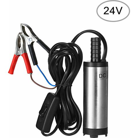 Dc 24V Pompe Submersible Pour Le Pompage De L'Eau Gasoil 38Mm Huile Eau Diesel Pompe De Transfert De Carburant Ravitaillement (1/5)