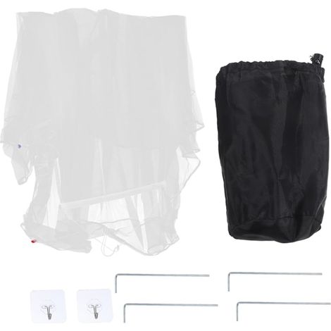Moustiquaire pliable WOONEKY pour lit double, tente portable le (1/5)
