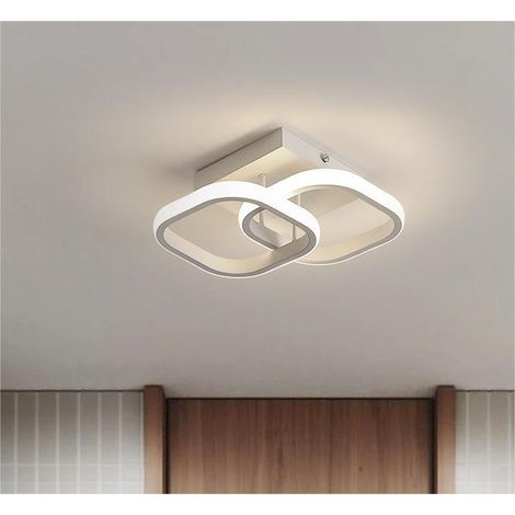 COMELY Plafoniera LED dimmerabile, luce rettangolare bianca da 19W, illuminazione moderna 3000K-6500K, industriale per soggiorno e camera da letto (1/5)