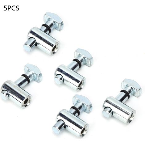 5 connecteurs d'angle en acier au carbone pour profilés aluminium norme européenne 30/40, angle à 0 degré (1/5)