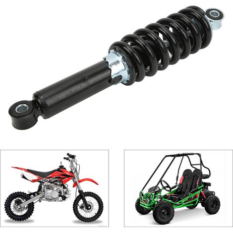 Amortisseurs à entraxe de 290 mm avec amortissement réglable sur 5 niveaux, ressorts d'amortisseur haute performance de 10 mm de diamètre adaptés aux VTT de 70 à 150 cm3.