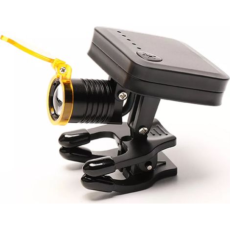Linterna frontal inalámbrica para dentistas, 24000 lux, LED recargable, lupa para examen oral, 4 niveles de luz para cirujanos. (1/5)