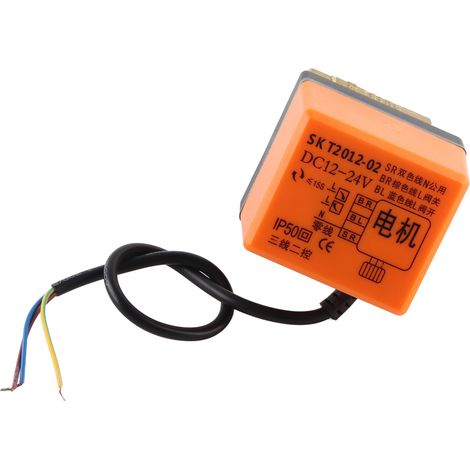 Vanne à bille motorisée en laiton, 2 voies, 3 fils, 12-24 V CC, DN32 G1-1/4".