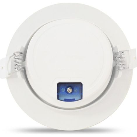Spot LED encastrable inclinable CARAT ECO IP20 Blanc - Ø120 x 50mm Ø90mm - 3000K Blanc chaud - 10W - 800 Lm