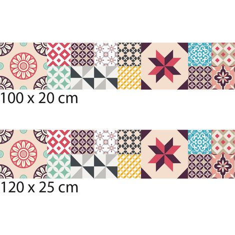 Crédence cuisine adhésive autocollante CRAZYCOLOR - 100 x 20 cm