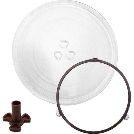 Universeller Drehteller aus Glas für die Mikrowelle, 24,5 cm runder Ersatzdeckel. (1/5)