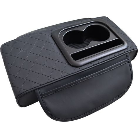 Coussin d'accoudoir de voiture  Coussin d'accoudoir de console – Accessoires de voiture avec porte-gobelet central pour le rangement dans les camions, utilisation quotidienne pour les voyages et la co