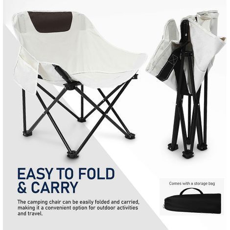 HONORNIC - Chaise de camping, chaise pliante d'extérieur, chaise pliante, chaise de plage d'extérieur, chaise pliante (1/2)