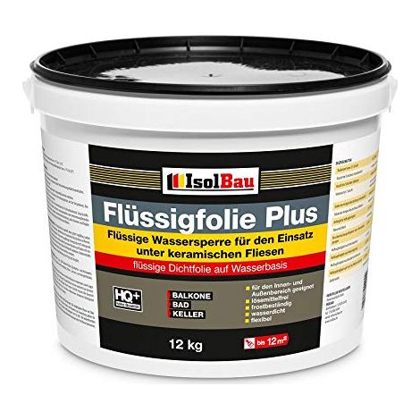 Original Flüssigfolie Plus 12 kg Dichtfolie Abdichtung Balkone Bad Duche Küche