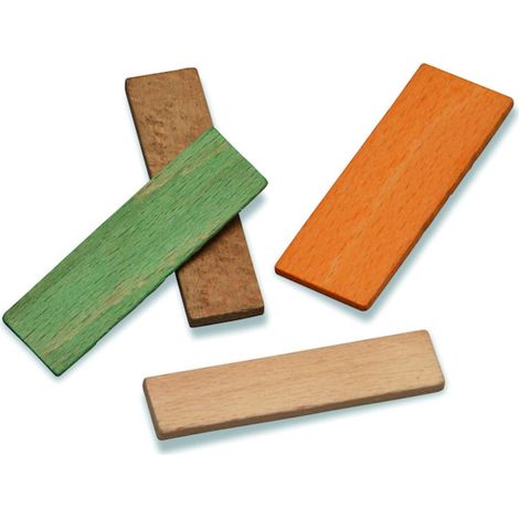 Cales de vitrage bois hêtre 10 X 70 mm épaisseur 5 mm sachet de 1000 pièces - GOETTGENS