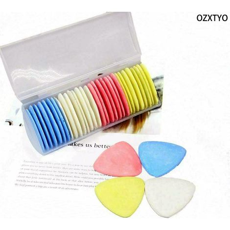 Craie de tailleur colorée – Outil de marquage pour la couture et le patronage (4 couleurs, lot de 30 pièces en boîte plastique) (1/3)