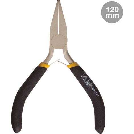 Mini-Alicate Boca Plana, Cromo Vanadio 120mm GSC 002900070 (1/5)