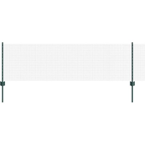 Maison Exclusive - Schweißdrahtzaun mit Pfosten 100 x 0,6 m (B x