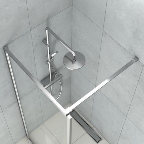Barre de support fixe pour panneau douche à l'italienne (1/5)