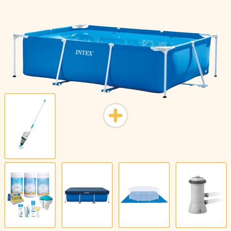 Intex Piscine Tubulaire Rectangulaire - 300x200x75 cm - 6-pièces S21125 (1/5)