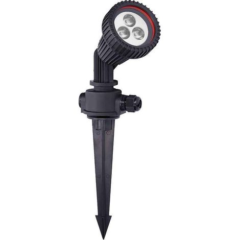 TIDIAN Foco Proyector Exterior para Jardín con IP65. Proyector con Pincho para Césped. Para Bombilla GU10. Color Negro (1/5)