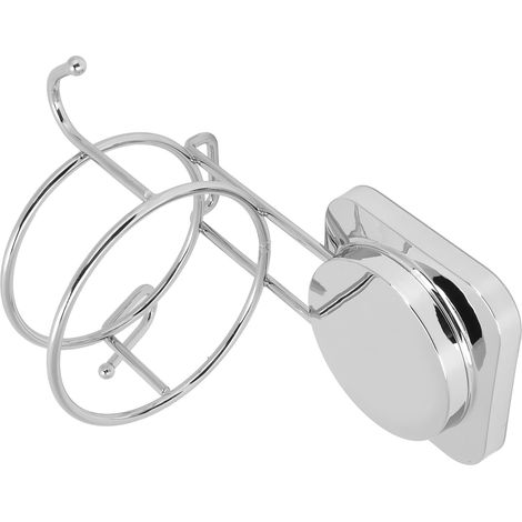 Support Mur Salle de Bain pour Sèche-Cheveux, Organisateur de Sèche-Cheveux pour Économiser de l'Espace, Rangement Sèche-Cheveux Maison et Dortoir (1/5)