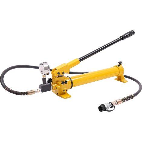 Pompe hydraulique manuelle, capacité de 700 cc, haute efficacité, Jaune (1/2)