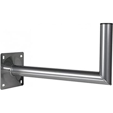 Bras COUDE en L Déport 60 cm Acier Fixation Murale antenne Parabole