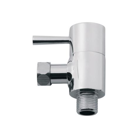 Wirquin – Robinet d'arrêt équerre WC – Finition laiton massif chromé – Cartouche céramique 1/4 de tour – Résistant haute pression 5-40°C