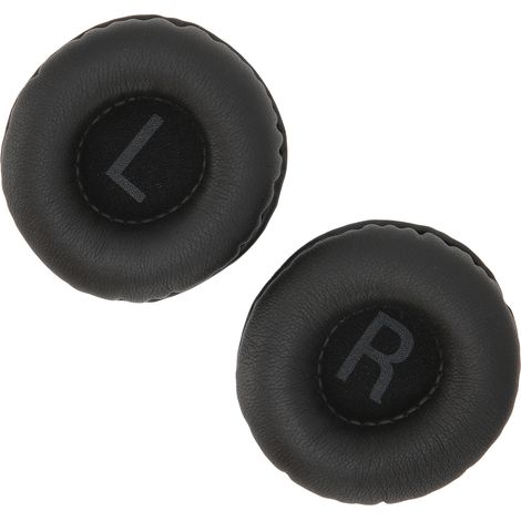 Coussinets d'oreille universels pour casque audio 50 mm, avec logo LR, noirs. (1/5)